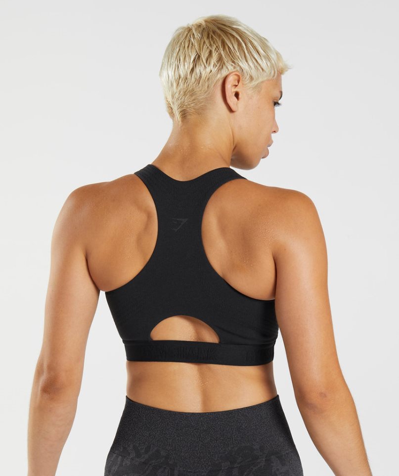 Women's Gymshark 315 Performance High Neck Sports Bra Black | CA 5DA813